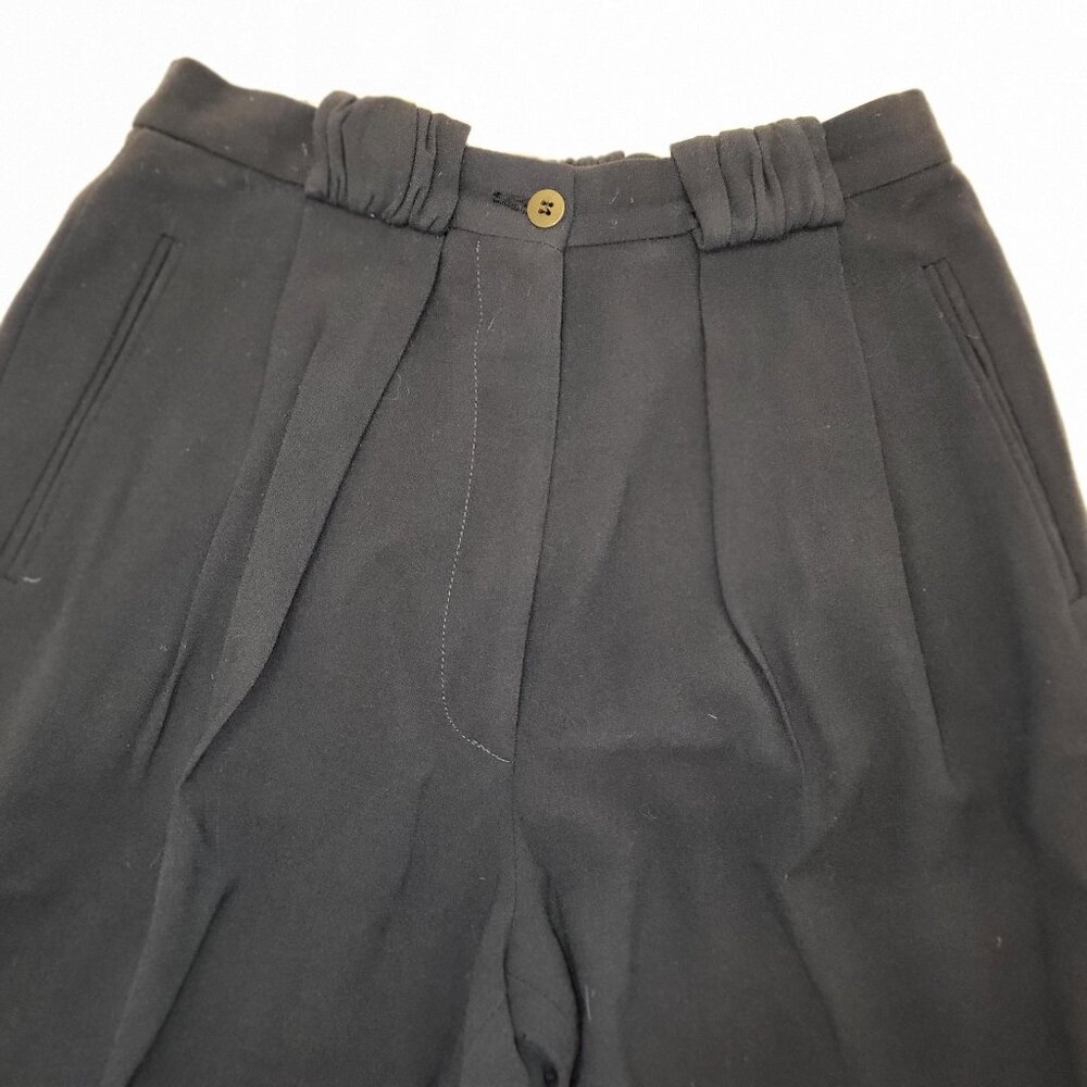 Women's Giorgio Armani Black Label Retro Vintage Black Career Pants - 8 - Picture 5 of 10